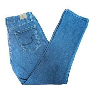 Signature by Levi's Straus Mid Rise Slim Blue Jeans Women Size